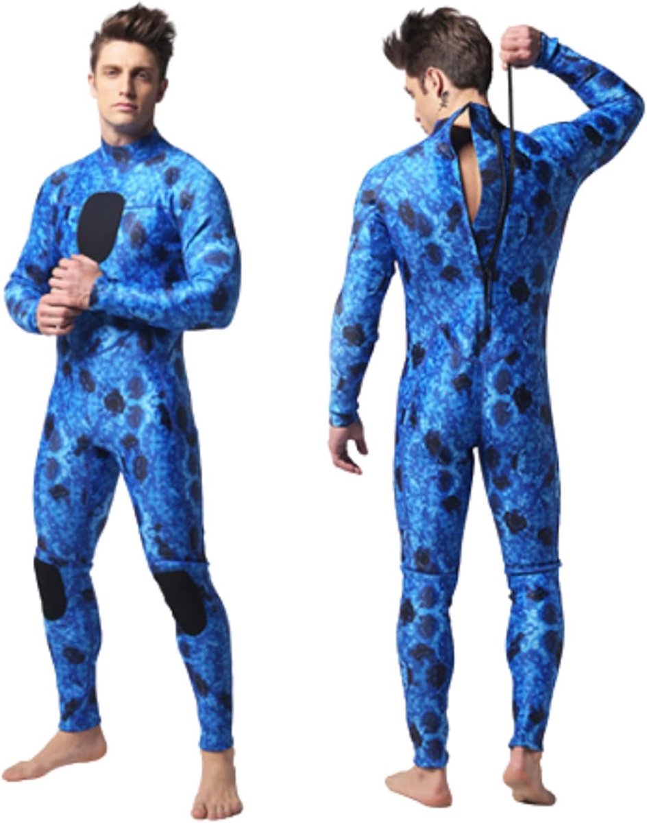 Wetsuit uit één stuk van 3 mm voor heren Premium Ultra Stretch Neopreen Full Body Duikpak voor snorkelen, duiken en andere watersporten