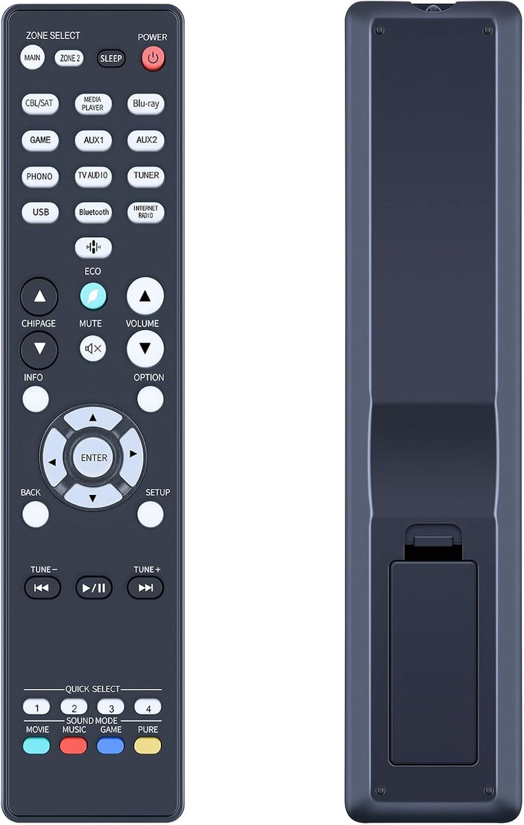 RC-1244 vervangende afstandsbediening voor DENON 8K Ultra HD AV A/V Surround Receiver RC-1244 RC1244 AVR-S760H AVRS760H AVR-X1700H AVRX1700H