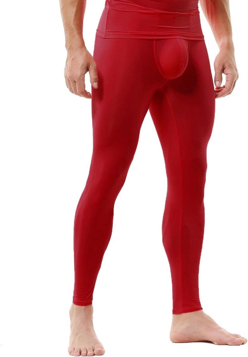 sportlegging voor heren, effen kleuren, panty, ondergoed, broek, workout, yogabroek
