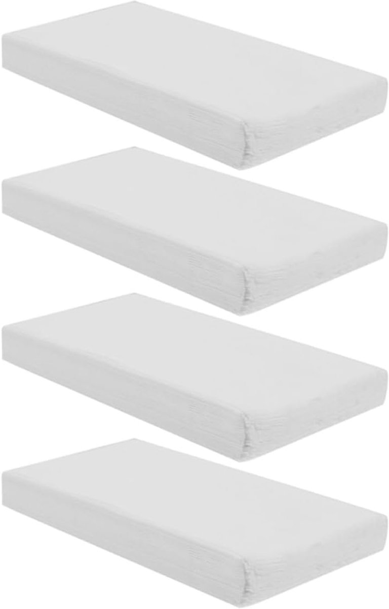 4 zakken autozakdoeken navulverpakking cellulose zakdoeken 50 vellen zacht houtschuurpapier voor auto, kantoor en thuis geschikt voor servettenhouder en zonneklep