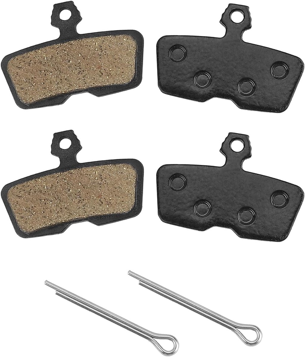 2 paar remblokken voor fiets, fiets, fiets, schijfremblokken, hars, halfmetalen vervanging, compatibel met Code R, Code 2011-2014, New Avid, DH en andere schijfremblokken met vier zuigers