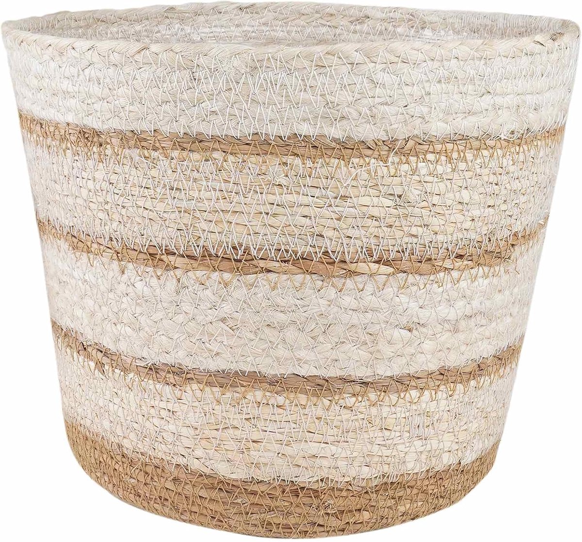 Plantenmanden 3 stuks natuurlijk wit beige