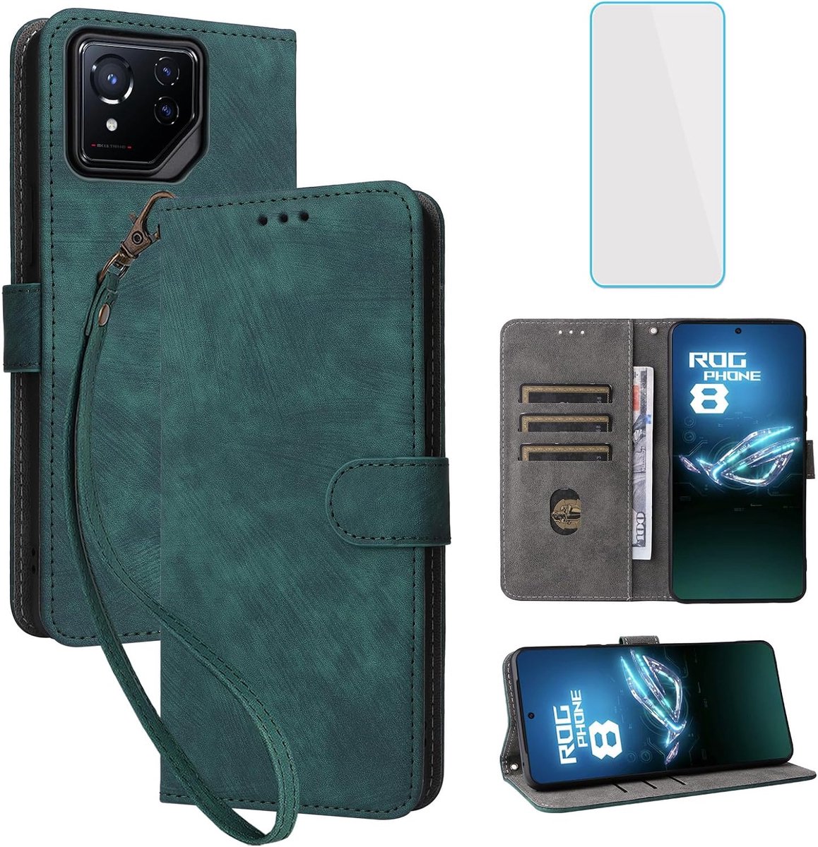 Hoesje Voor Asus ROG Phone 8 Pro/ROG Phone 8 Groen