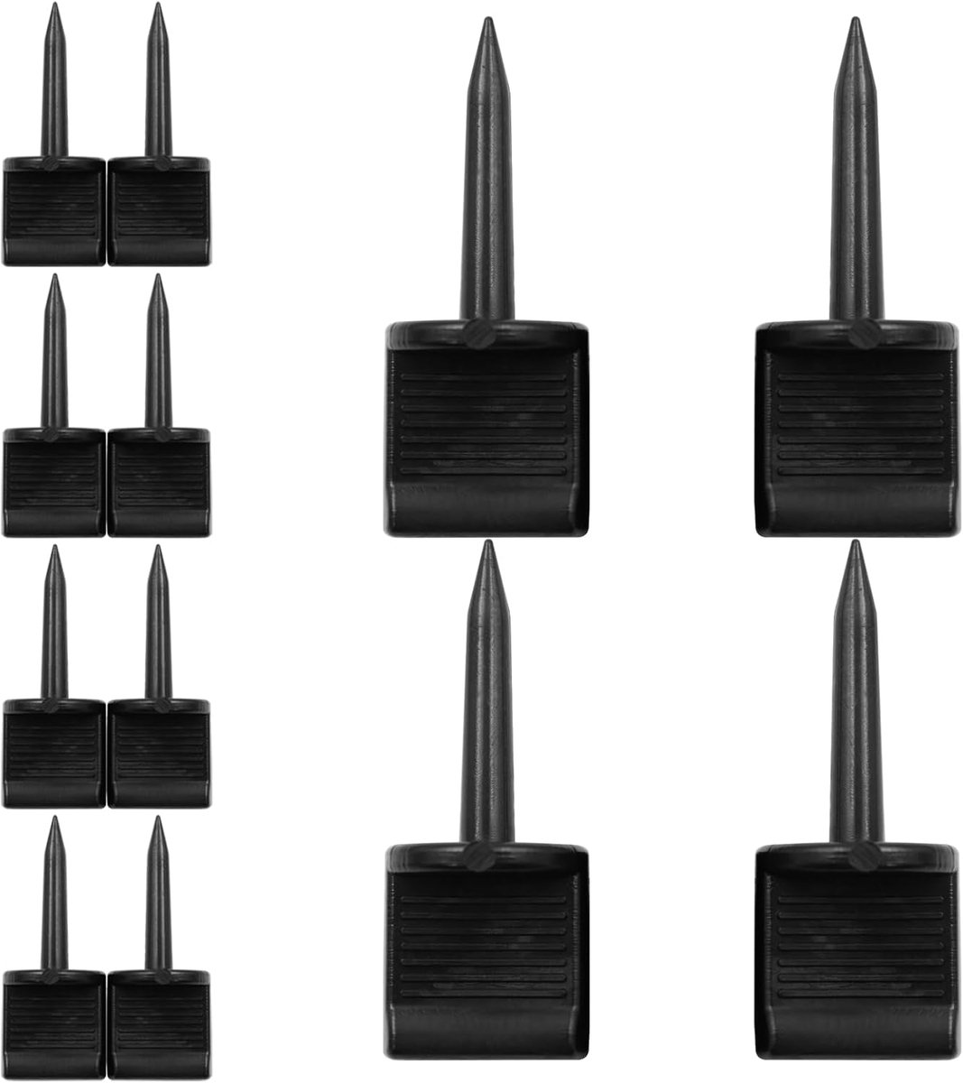 12 stuks boogschieten doel gezichtsspelden en jachtnagels set - 5,5 cm plastic papier doelgezichtsspelden voor schuim en papier doelen