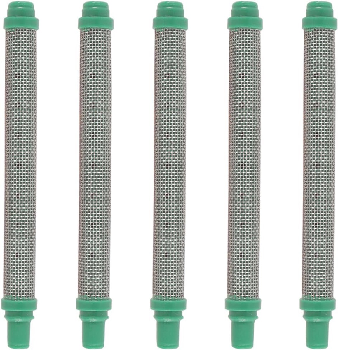 5 stuks 30 mesh airless spuitmachine groene filterinzetstukken 304 roestvrijstalen elementen ter vervanging van verfcoatingsgereedschappen