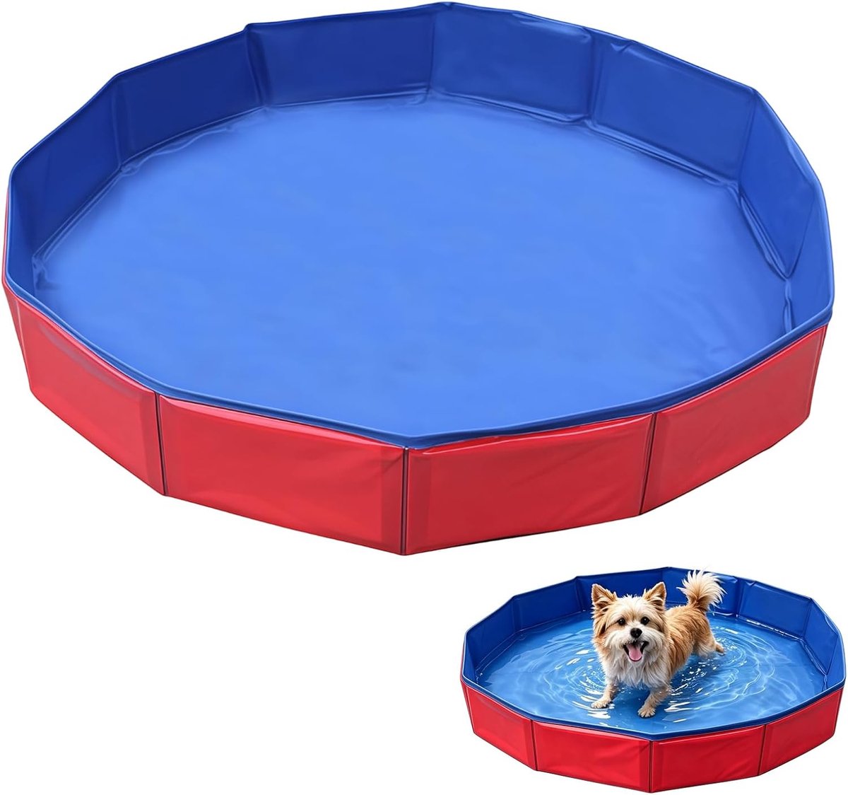 Hondenbad PVC Antislip Draagbaar Mini Zwembad voor Kleine Huisdi