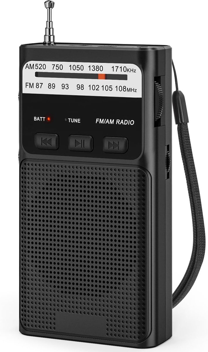 AM/FM Radio's, Zakradio's met MP3 Functie en Hoofdtelefoonaansluiting, Draagbare Radio's met Ingebouwde Oplaadbare Batterij, Radio's met Clip, Sleutelkoord en Lichtfunctie.