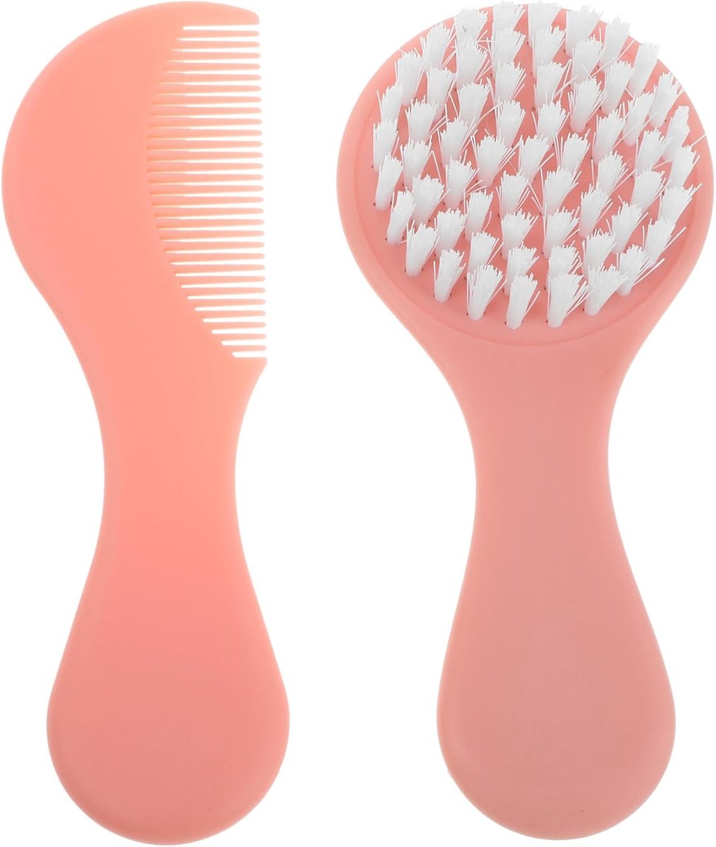 1 Set kinderkam haarborstel voor 's pasgeboren borstel haarborstel meisje kam voor meisjes peuter haarkam kam voor nat haar pasgeboren nylon