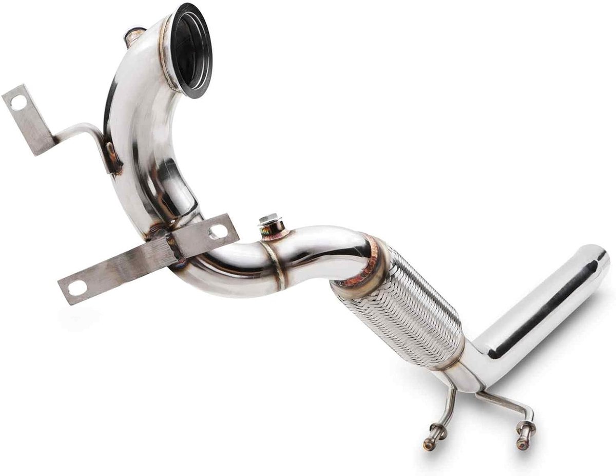 Decat valpijp compatibel met Volkswagen VW Golf MK7 1.4TSI 140pk 13-17 roestvrij staal De Cat downpipe upgrade