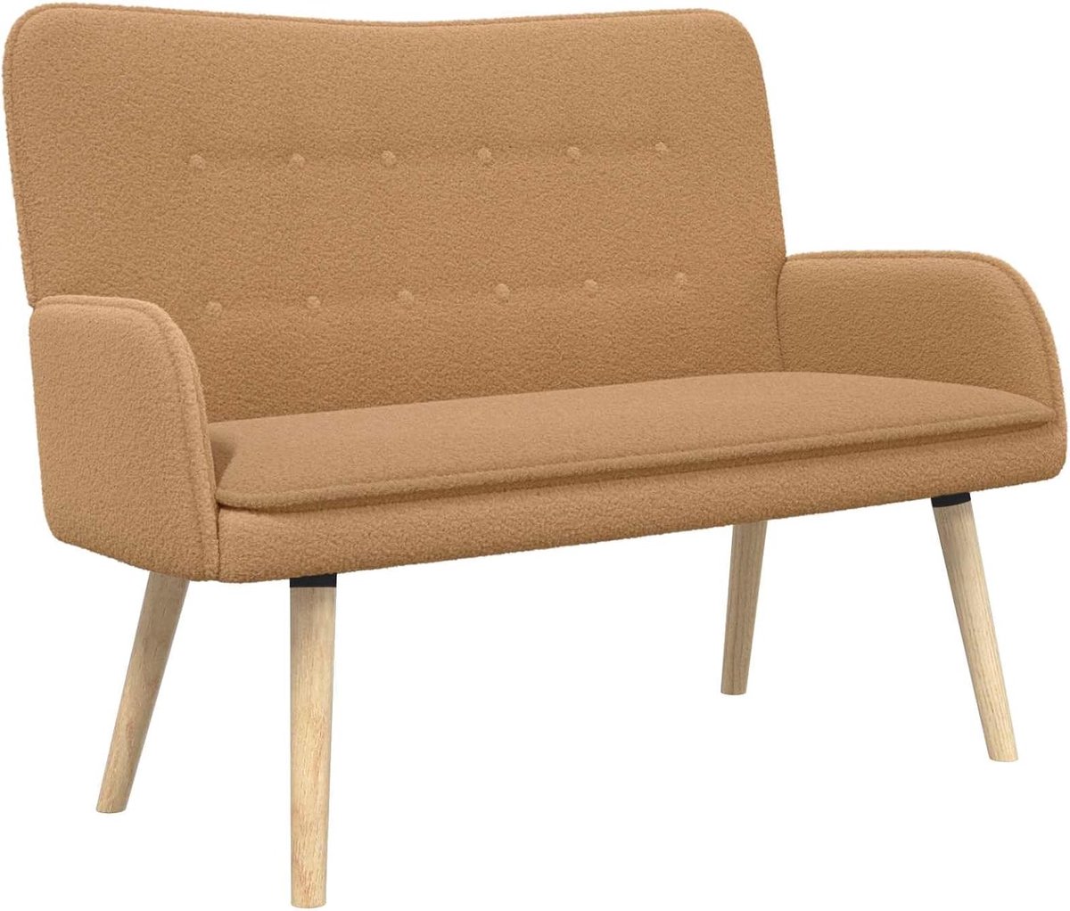 2-zitsbank, beige, 115 x 61 x 87 cm, bouclé