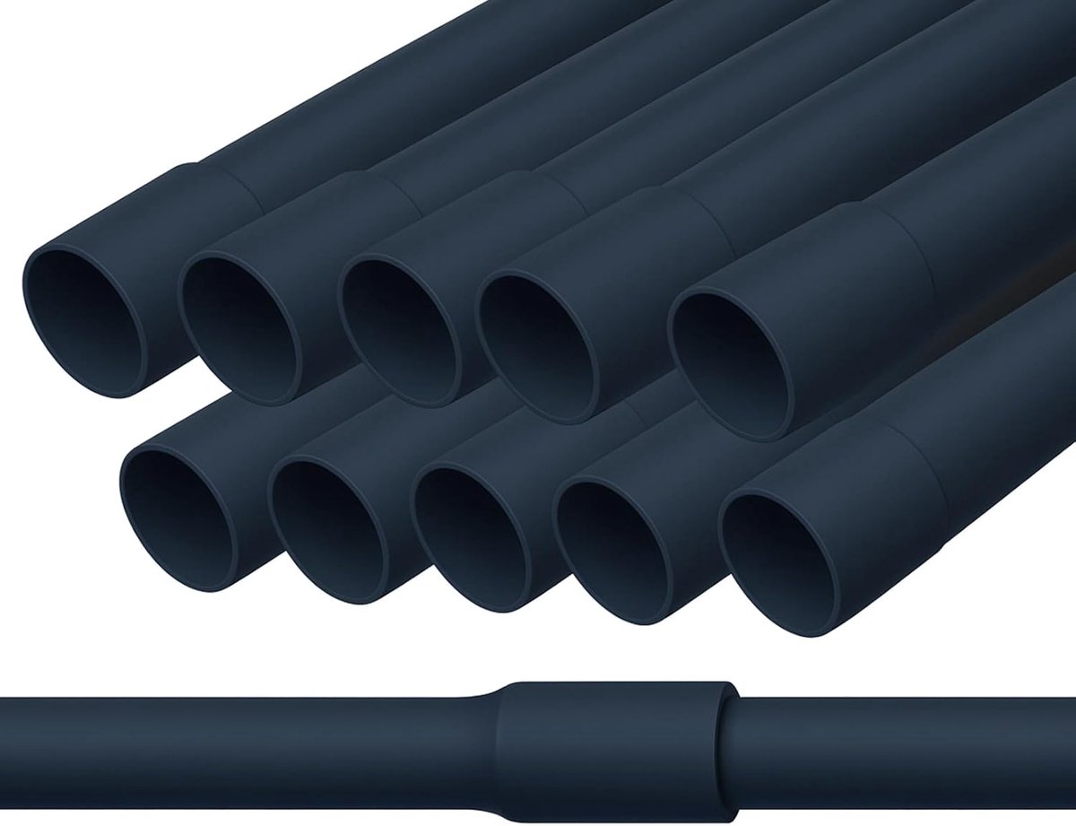 Kabelbuis starr 20mm (M20) – 20 m gemanteld installatiebuis, vlamvertragend, voor opbouwmontage, antraciet