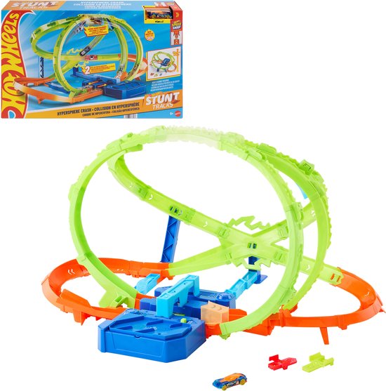 Hot Wheels Stunt Tracks Hypersphere Crash speelset