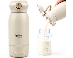 Draagbare Flessenwarmer Onderweg - Draadloos - 500 mL - Draadloos & Oplaadbaar - Baby Flesverwarmer - Thermosfles - Alle Merken babyflessen