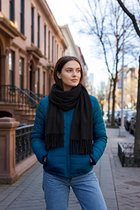 Fleece Sjaal – Warm, Comfortabel & Tijdloos - Zwart