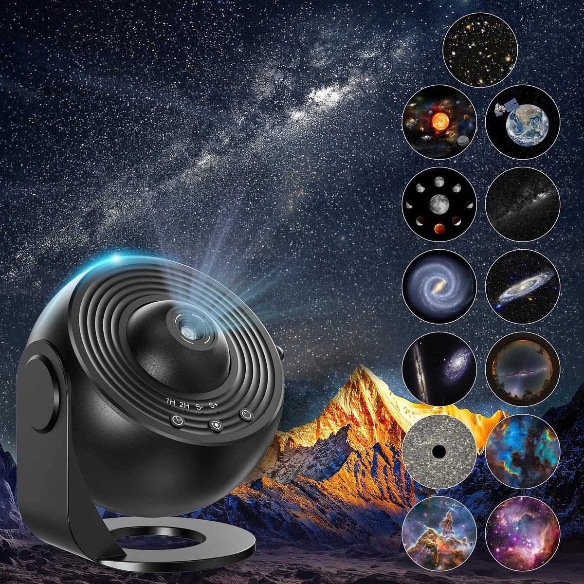 Geargalaxy Sterrenprojector - Galaxy Projector - Sterrenhemel Projector - Planetarium Projector - Slaapkamerlamp - Sfeerverlichting