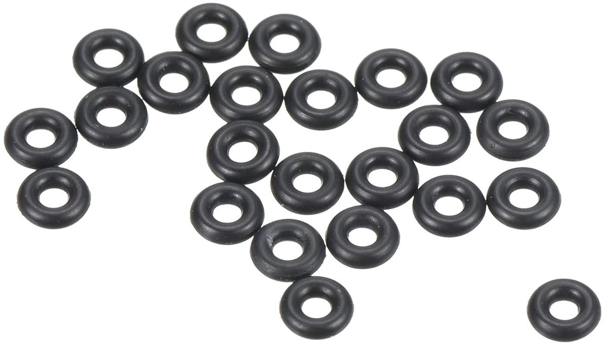 100 Stuks Nitril Rubber O-Ringen 4mm AD 2mm ID 1mm Breed Voor Waterkranen, Loodgieterswerk en Auto Reparatie