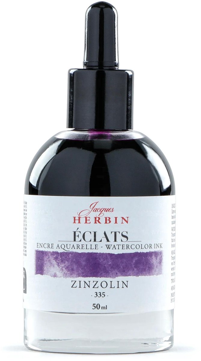Jacques Herbin Éclats – Aquarel Inkt – Vloeibare Aquarelverf – Zonzolin Paars – 335 – 50 ml