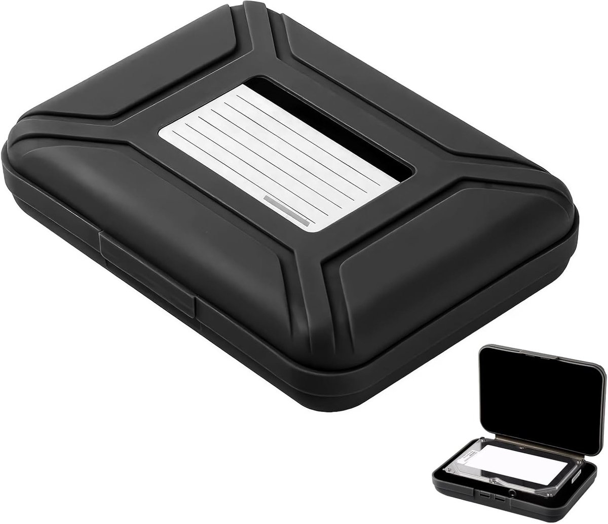 1 x 3,5 inch harde schijf tas beschermtas, beschermtas, opbergtas voor 3,5 inch harde schijven, 3,5 inch HDD harde schijf beschermhoes, harde schijfhoes, harde schijf tas, HDD beschermhoes