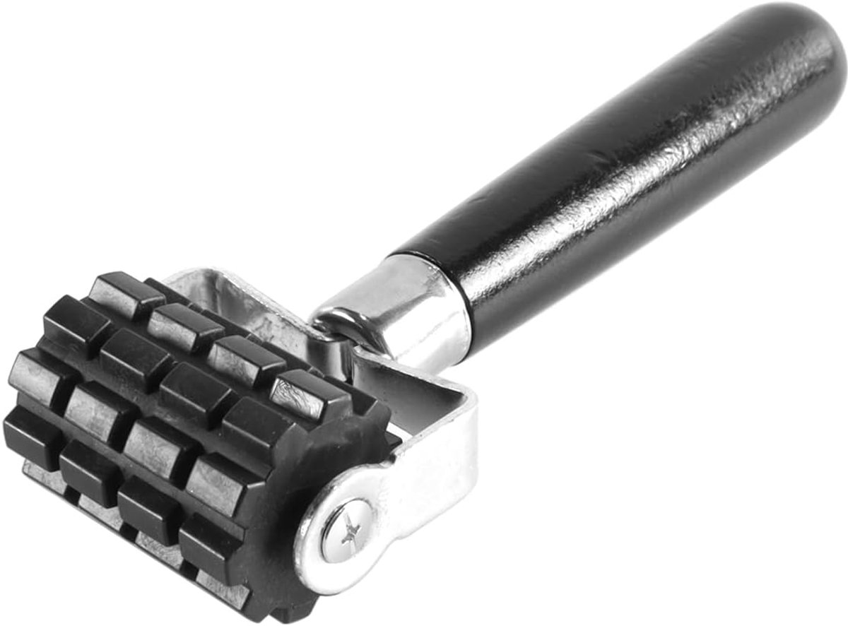 Dailygoods- Aanbrenggereedschap Antislip - Geluiddempende Handroller - Houten Handvat - Rubber Roller - 175 mm - Gebruiksvriendelijk - Geluidsisolatie