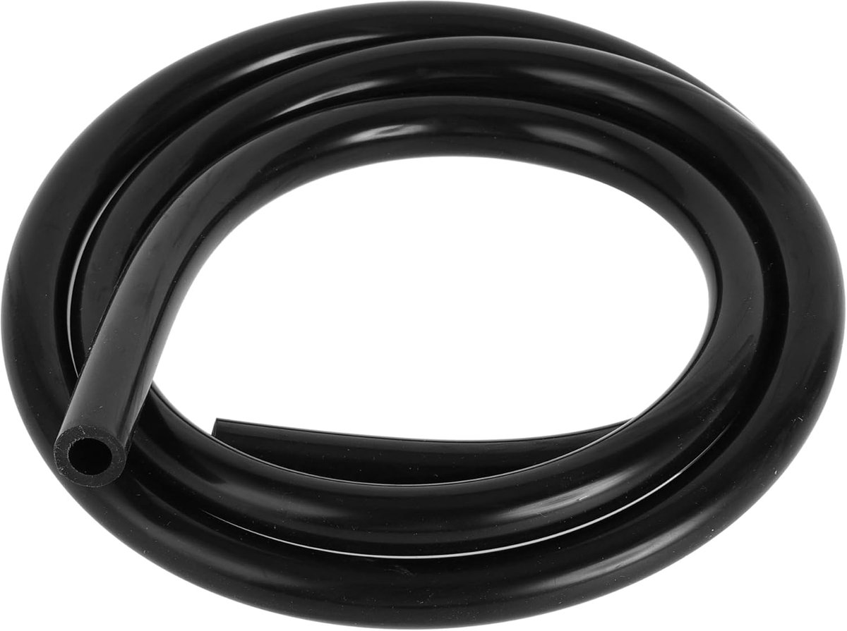 Dailygoods- Silicone Slang Hoge Temperatuur 4FT - Vacuümslang - Automotive Slang - Versterkt Silicone - 8mm Binnendiameter - Zwart - Vacuumslang