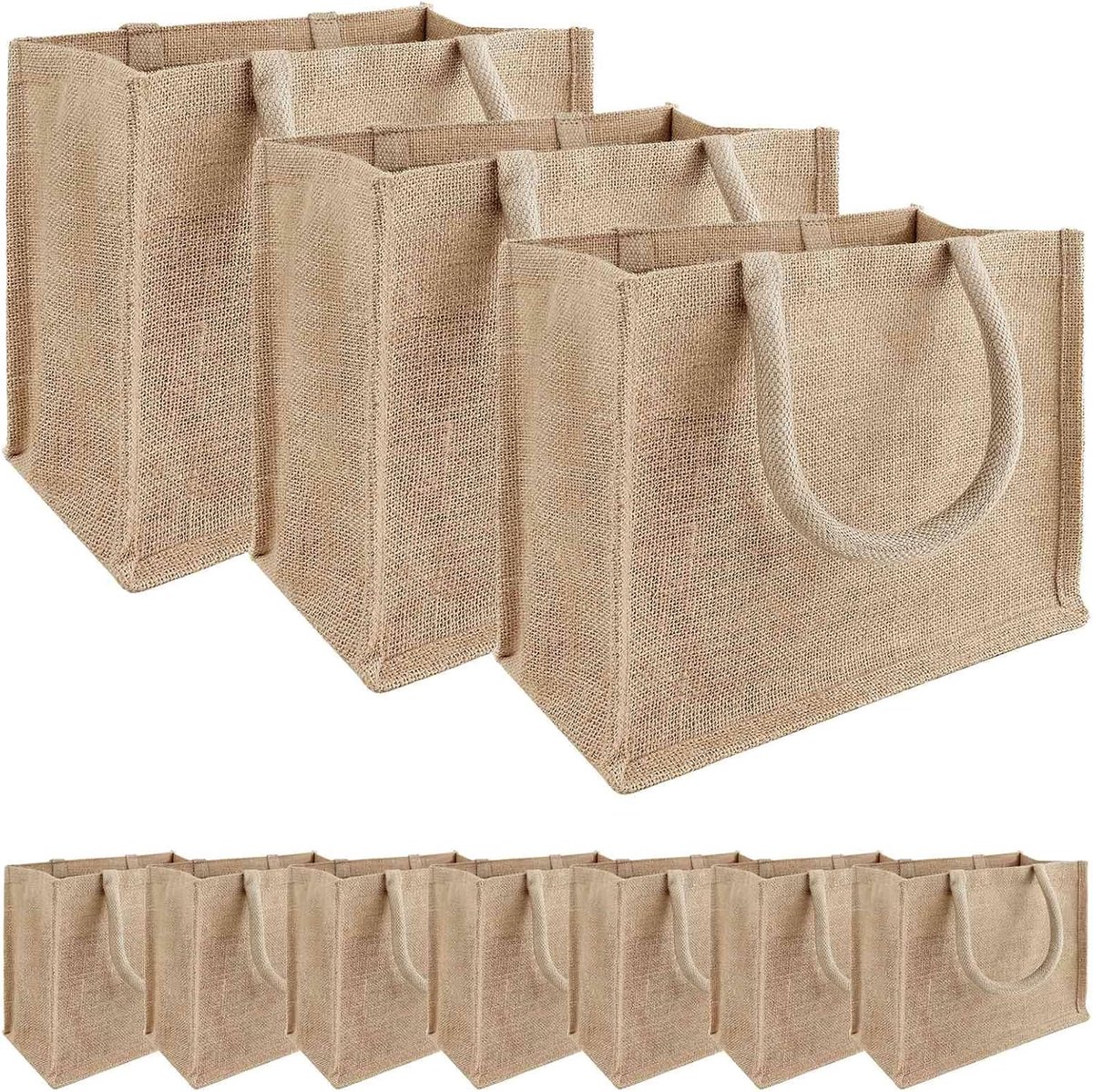Tossa Jute draagtas 5 stuks