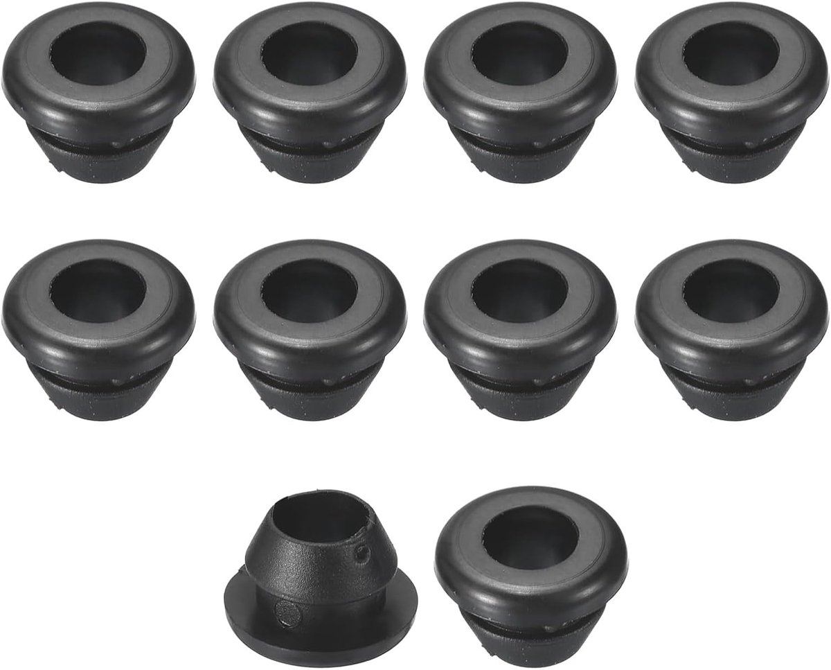 Dailygoods- Doorvoertules 30 Stuks - Dubbelzijdige Holle Gatpluggen - Rubber - Vlamvertragend - Draadbescherming - Flexibel en Duurzaam - Draaddoorvoe