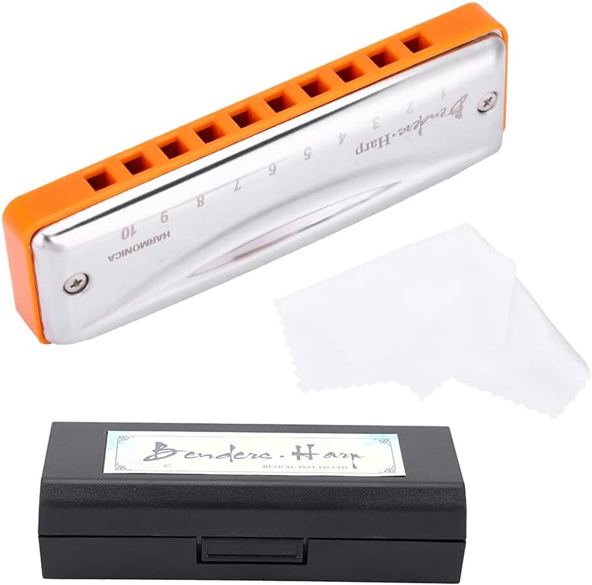 Dailygoods- Mondharmonica C Majeur 10 Gaten - 20 Tonen - Fosforbrons Riet - Duurzaam Muziekinstrument - Voor Beginners/Professionals - Nauwkeurige Afs