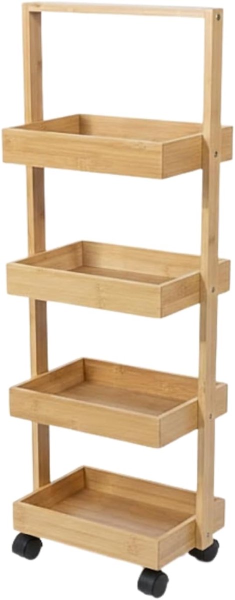Bamboe rek, 4 VINK manden, 90 cm