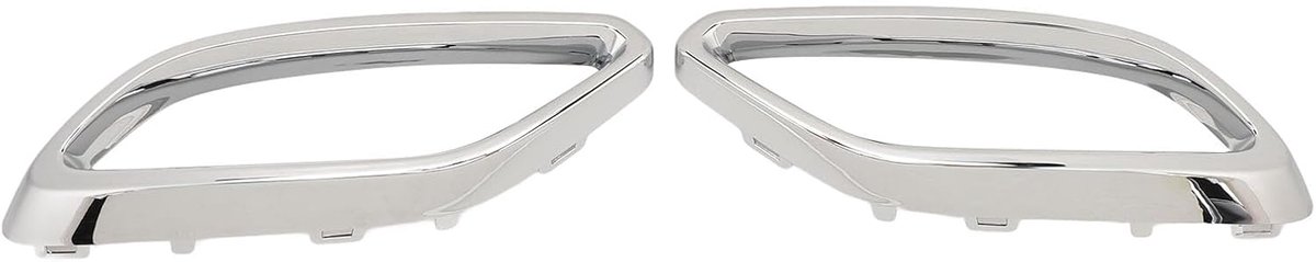 Dailygoods- Uitlaat Tip Glanzend Zwart - Afdekking Uitlaattip - Vervanging voor Benz CLA-Klasse C118 AMG-Line 2020-2024 - ABS - Montage met Gesp - OEM