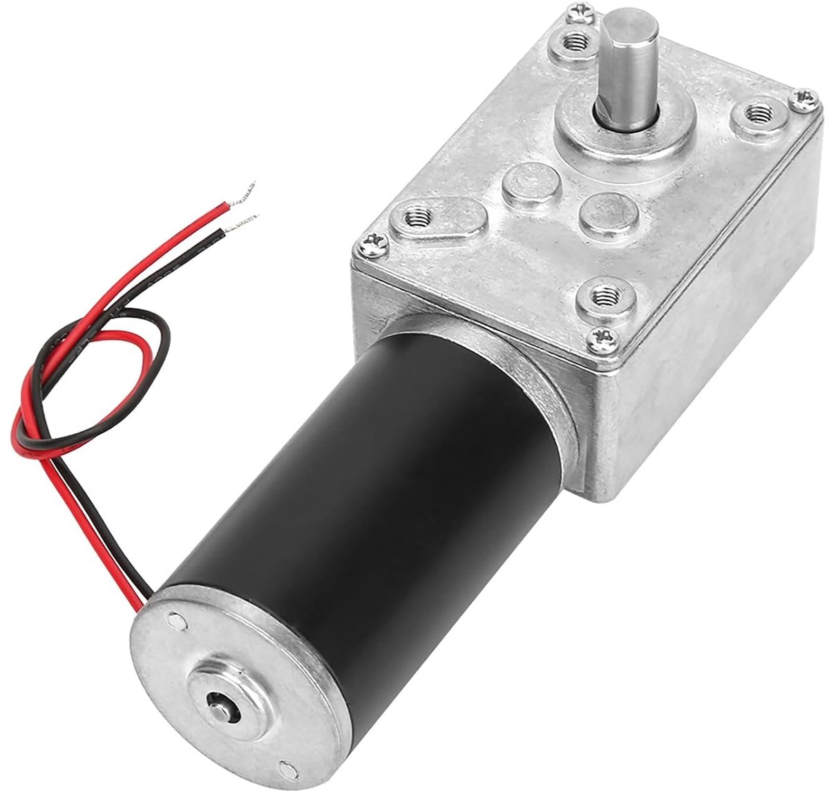 Reductiemotor, Schokbestendige Omkeerbare Reductiemotor, 31 Mm Koperen Buis voor Gordijnmachines, Reclameapparatuur, 8 Mm As, 12 V (12 V, 30 tpm)