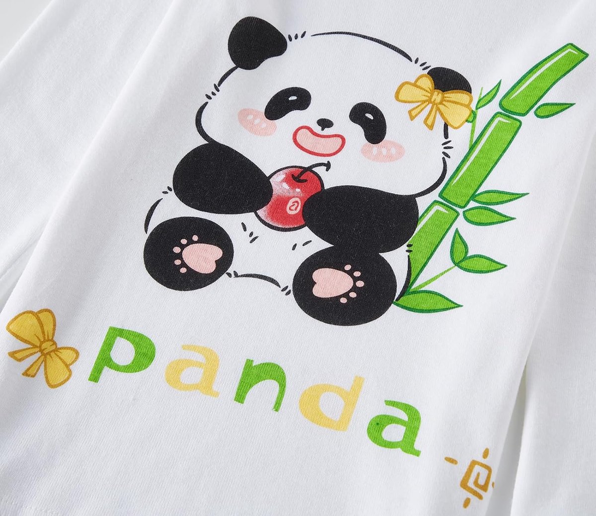 katoen, eenhoorn, lange mouwen, tweedelige pyjamaset, schattige panda, kindernachtkleding, winter, Kerstmis, pyjama, maat 1-12 jaar