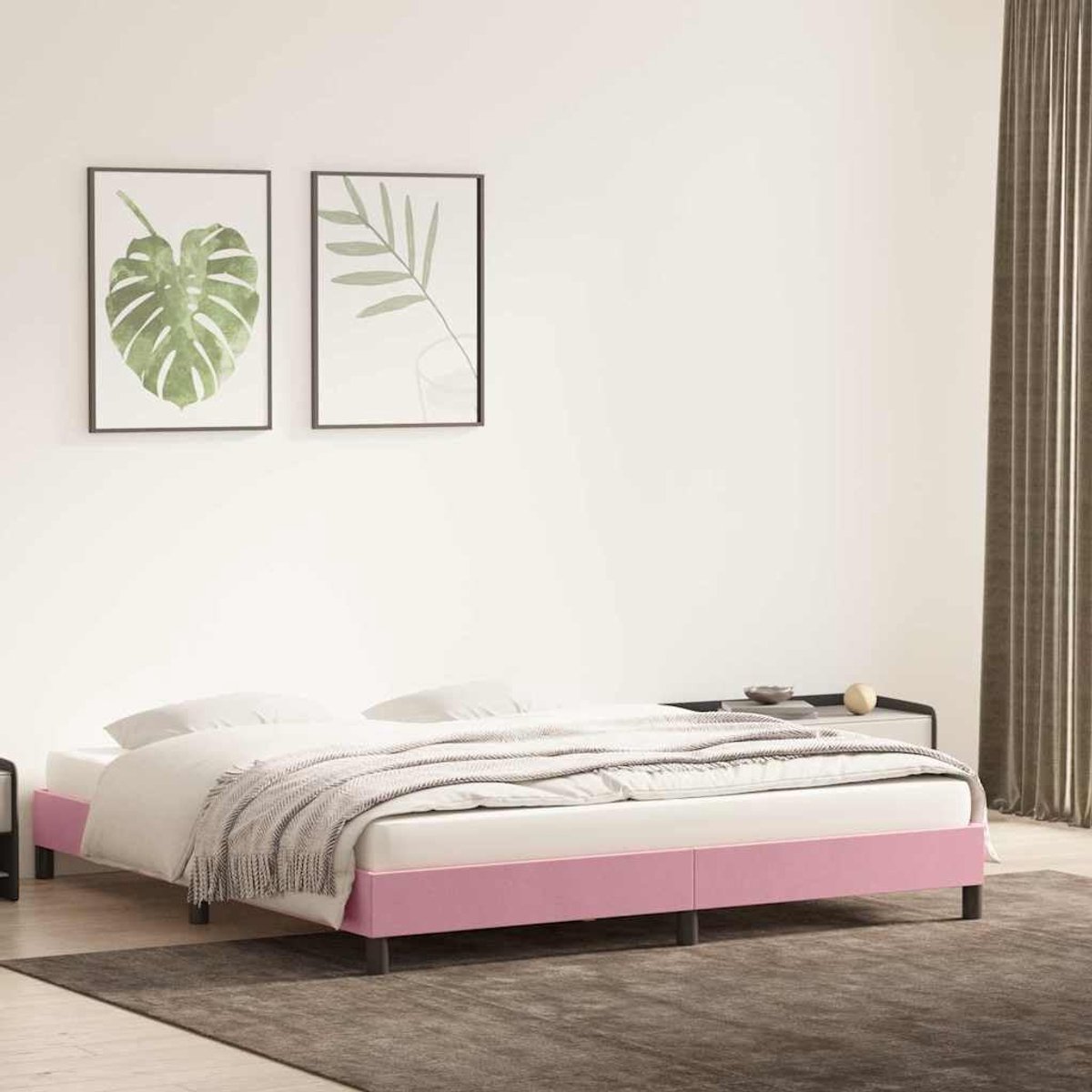 Lattenbodem bedframe roze 180x210 cm