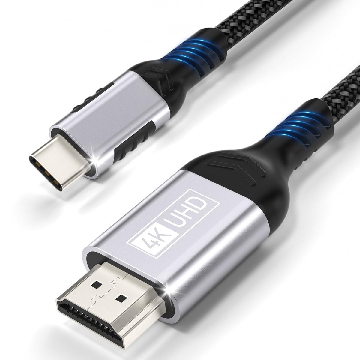 C naar HDMI Kabel 4K 1.8M,Type C naar HDMI UHD-kabel Thunderbolt 4/3 Compatibel met i Phone 17 16 Pro Max/15 Pro,MacBook Pro/Air,iMac,iPad Pro/Air,Samsung Galaxy S24/S23 Ultra