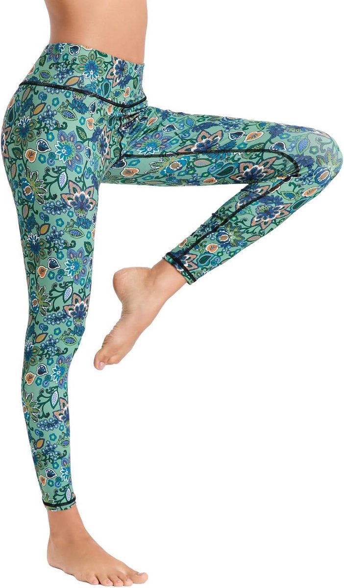 Lange Sportlegging Running Panty Hoge Taille Stretch Fitness Yoga Broek