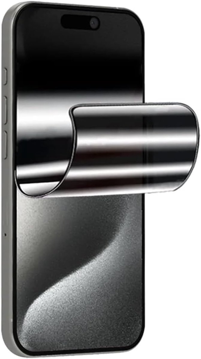 Hydrogelfolie voor iPhone 15 (6,1 inch), Privacy beschermhoes, TPU, displaybescherming, anti-peeping, geen gehard glas, 2 stuks