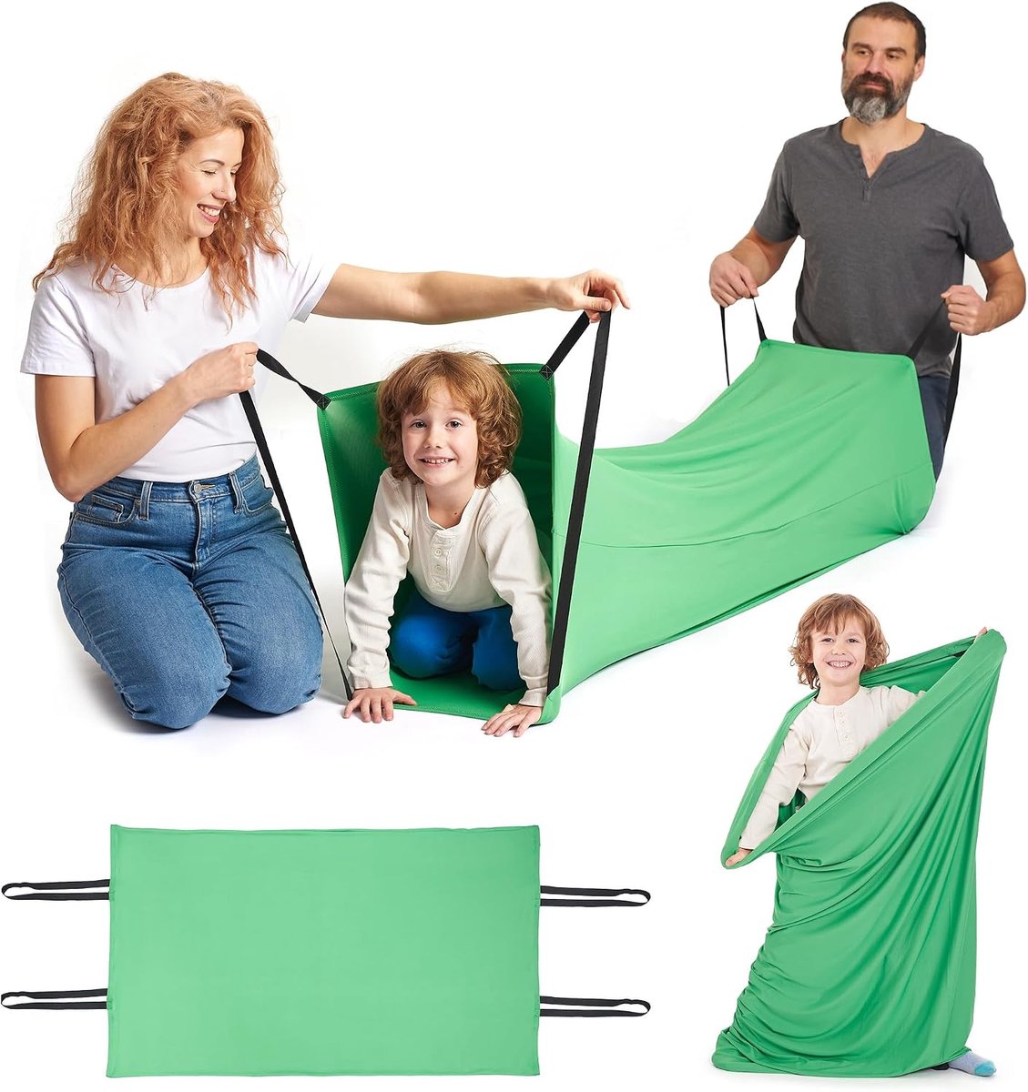 Stoffen Tunnel voor Kinderen | Compressiespel | Verschillende Leeftijden