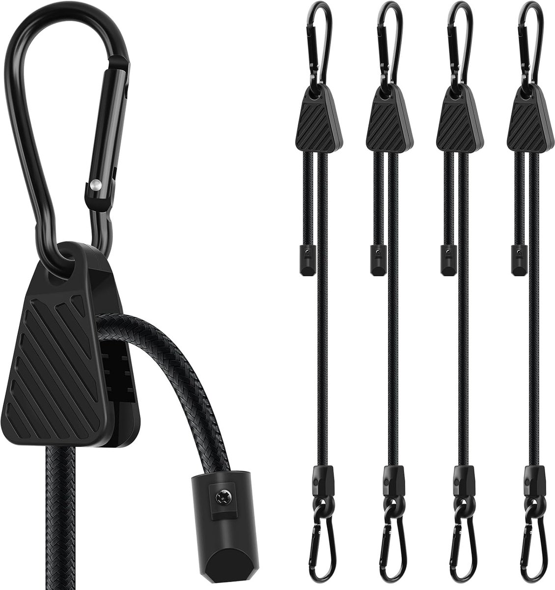 Elastische Band Met Karabijnhaak, 4 Stuks 45 cm Met Haken