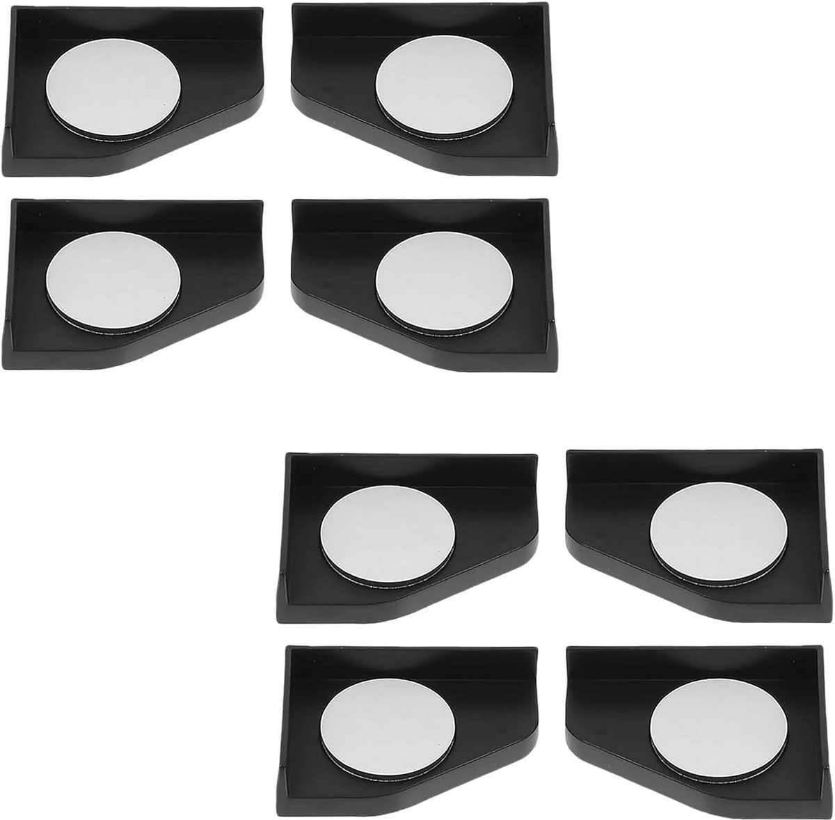 8 STKS Fish Tank Hoek Pad Protector, Anti-slip Aquarium Glas Hoek Cover voor Home Meubels Edge, Zwarte Vis Aquarium Base Hoek Guard Voet Pad voor Schokabsorptie