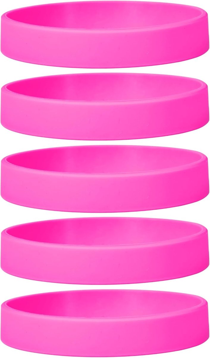 Siliconen polsbandjes 12 mm breed, 30 stuks, blanco rubberen armbandjes voor volwassenen, voor school, team, vereniging, evenement, feest en festival