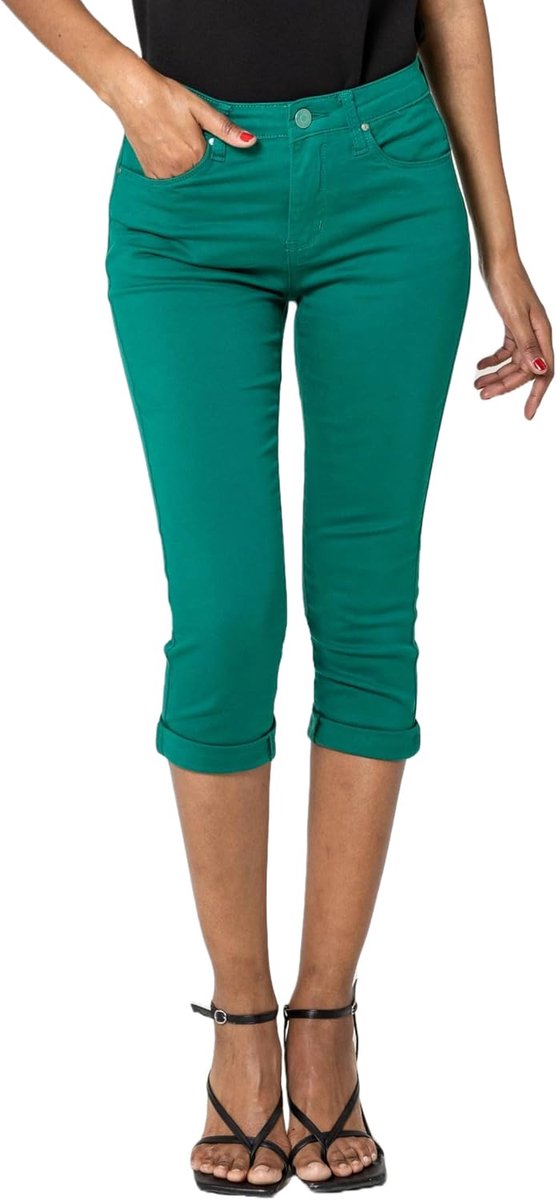 Jeansbroek voor dames, hoge taille, zomerjeans
