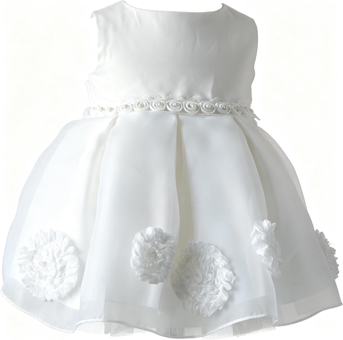 Feestjurk voor meisjes, voor bruiloft, doop, verjaardag en speciale gelegenheden, elegante jurk met kant voor bloemenmeisjes