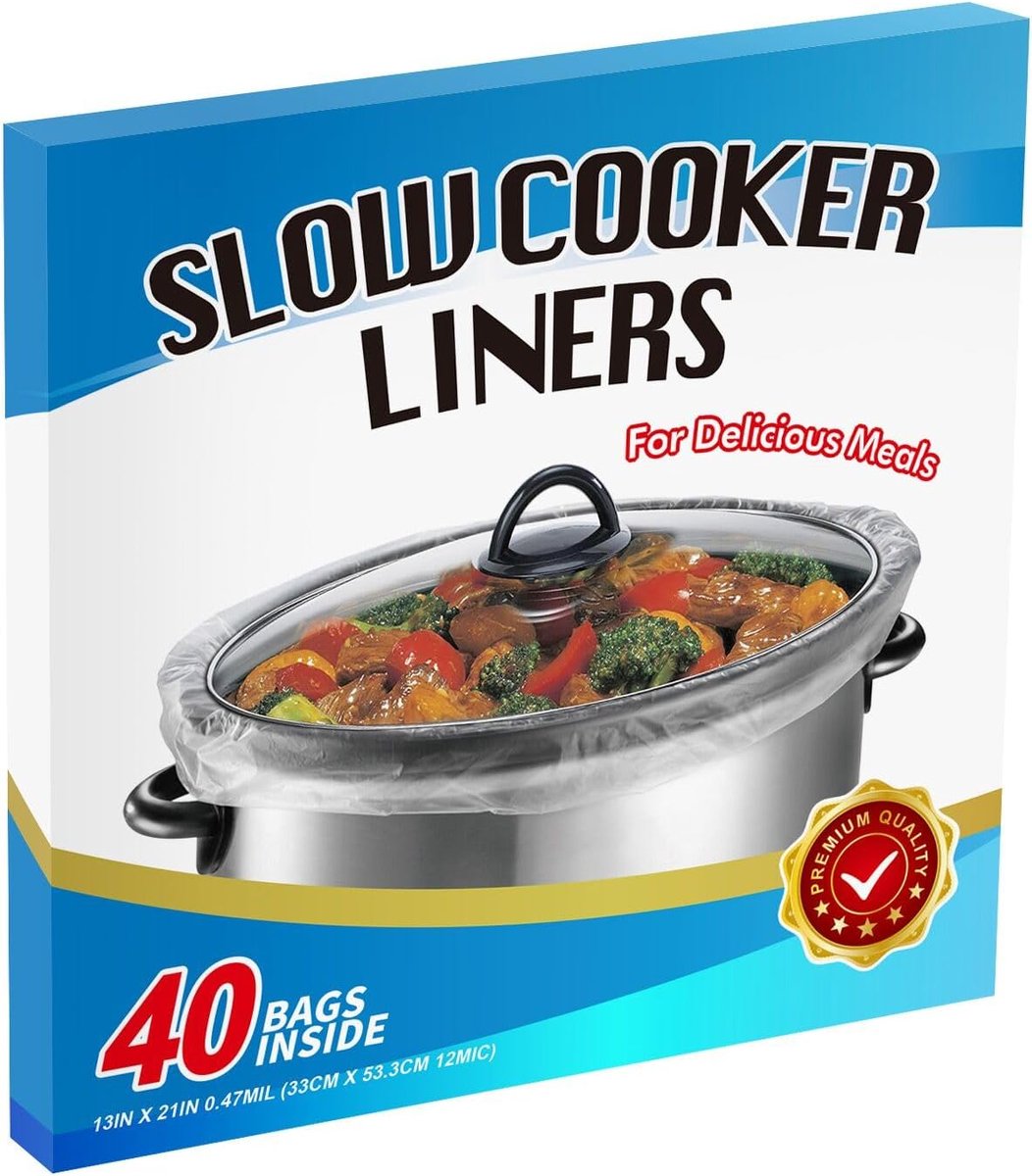 40 zakken Slow Cooker Liners Grote Koken Zakken Fit 3-8.5 Quarts Crock Pot Liner