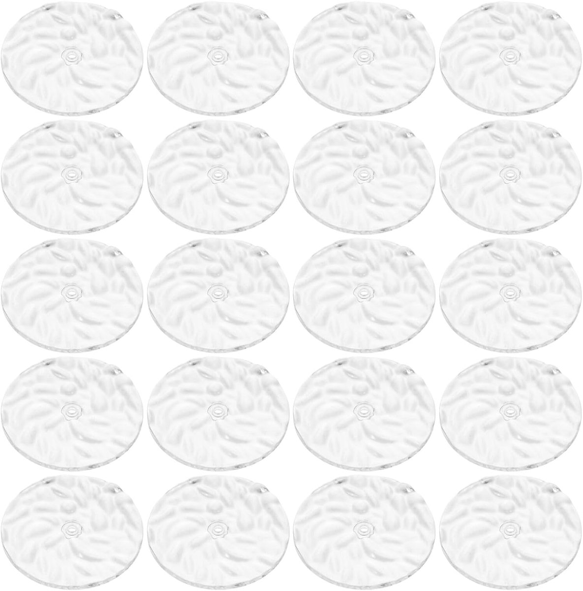 20 Stuks Watergolf Ambiance Lens Verstelbaar Lichtdiffusiefilter voor Sfeerverlichting Duurzaam Decoratief Filter met Golvend Patroon voor LED Lampen in Huis Studio