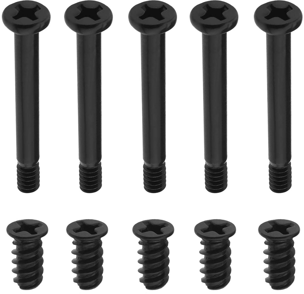 100 stuks ventilatorschroeven voor computerbehuizing, ventilatorschroeven, kit, pc-ventilatorschroeven, behuizingsschroeven, computerventilatorcomponenten, 50 stuks # 6-32 x 30 mm en 50 stuks M5