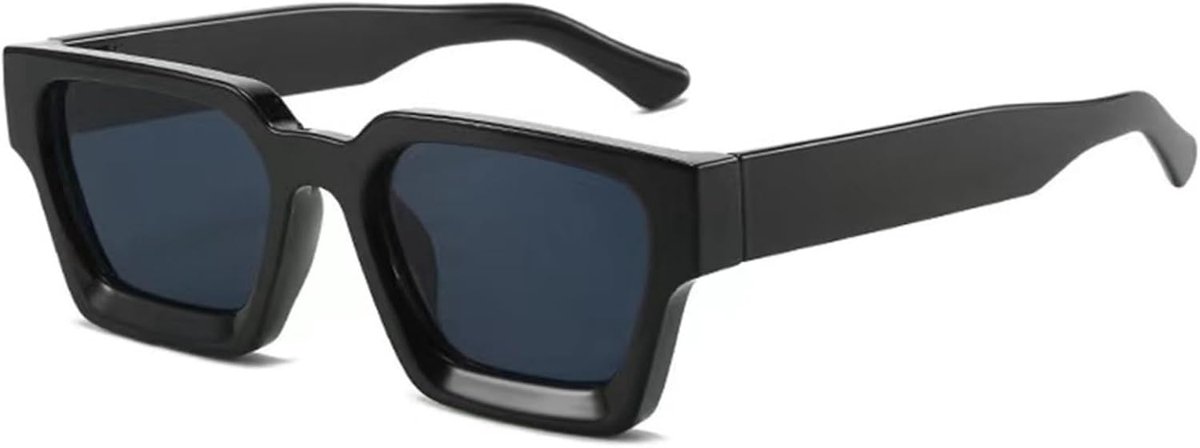 rechthoekige zonnebril voor dames heren chunky rechthoek zonnebril retro bril UV400-bescherming