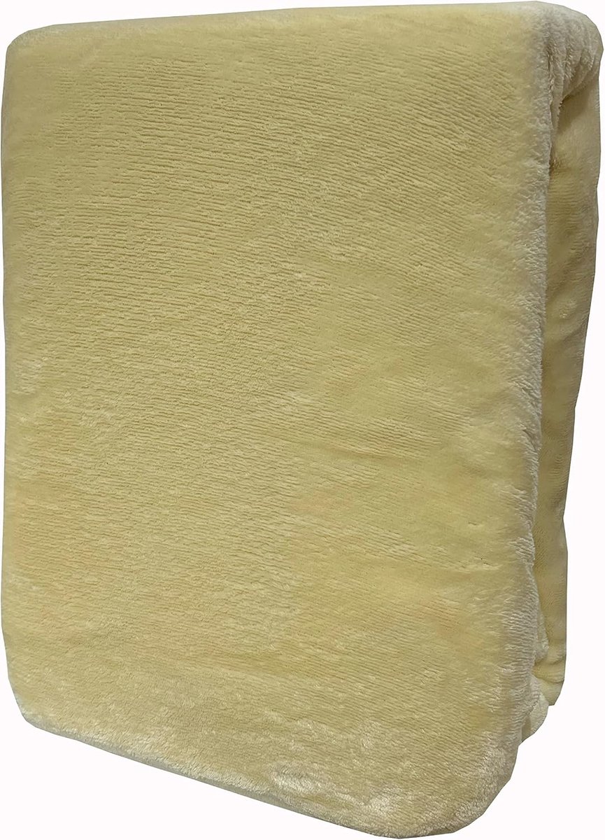 Vicenti hoeslaken beige natuur 90x200-100x200 warme knusse winter premium kasjmier-touch teddy bedlaken fleece pluche bedlinnen