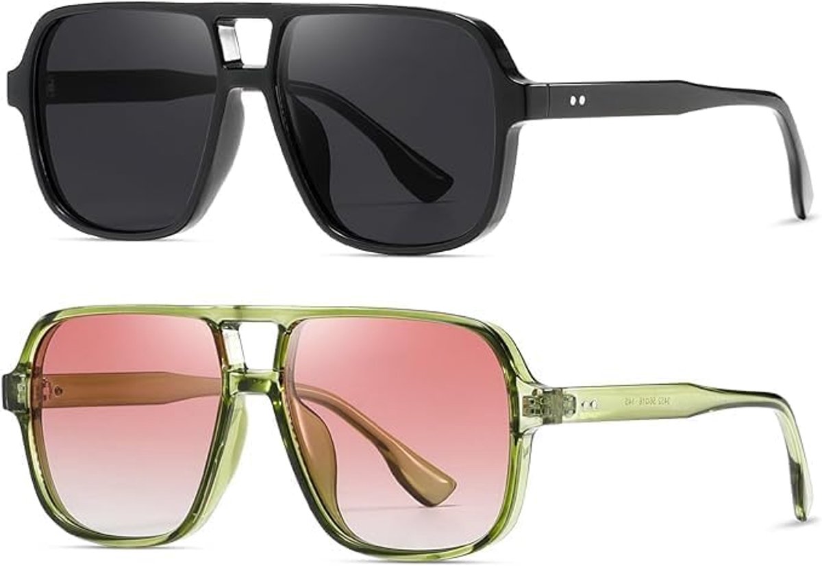 Kimorn Zonnebril Vrouwen Mannen Trendy Retro Zonnebril Oversize Vierkante Frame Shades K1650