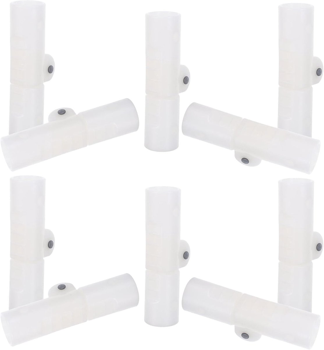 10 Stuks Universele Plastic Buiskoppelingen voor Badkuip Frame Duurzame Hoekverbindingen voor Vouwbare Badkuipsteunen Speelomheining Vervangende Connectoren voor Ronde Buizen