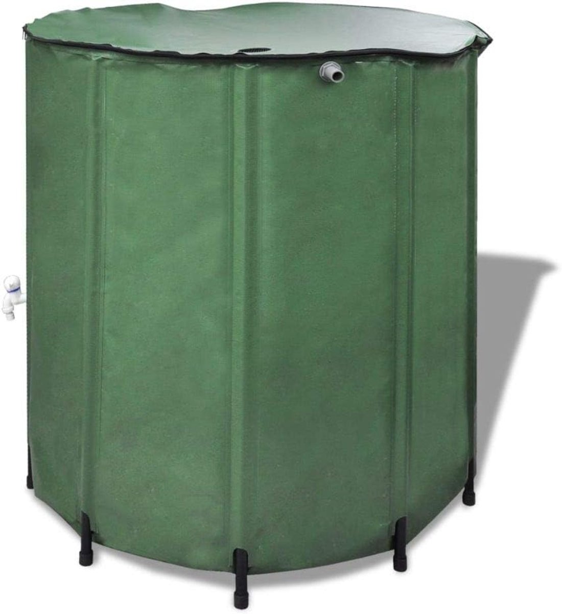 Regenton opvouwbaar, regenwatertank PVC, regenvat watertank regenwatervat groen 750L