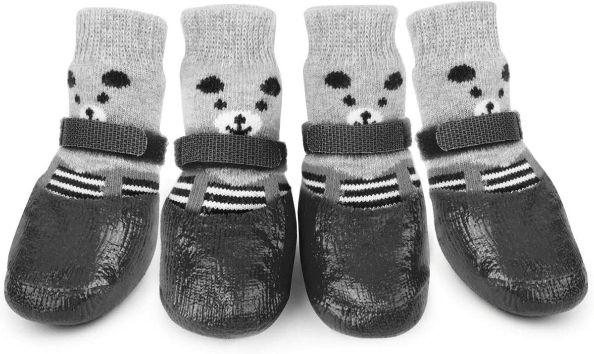 4 stuks hondensokken, waterdichte antislip hondenschoenen huisdier hond poot beschermer regen hond voet covers sneeuwlaarzen sokken voor middelgrote honden